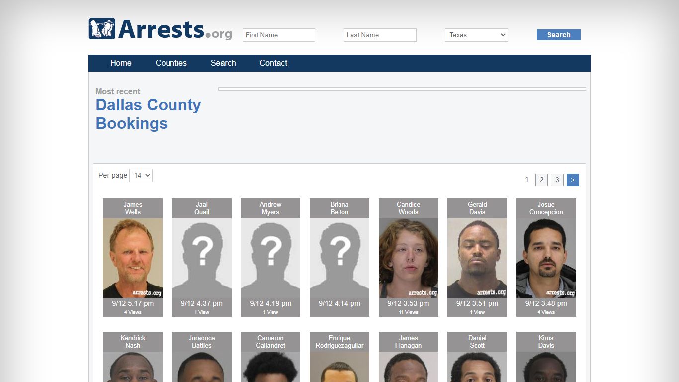 Dallas County Arrests and Inmate Search